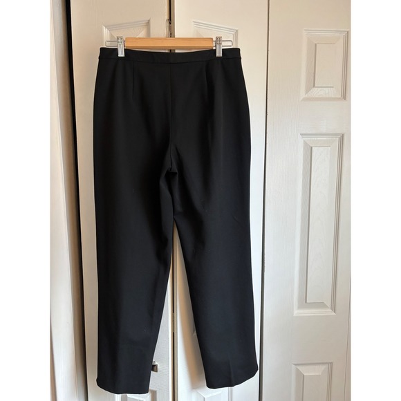 Talbots Petite 8 Black Stretch Pants – Straight Leg – Zipper Pockets - Picture 5 of 5